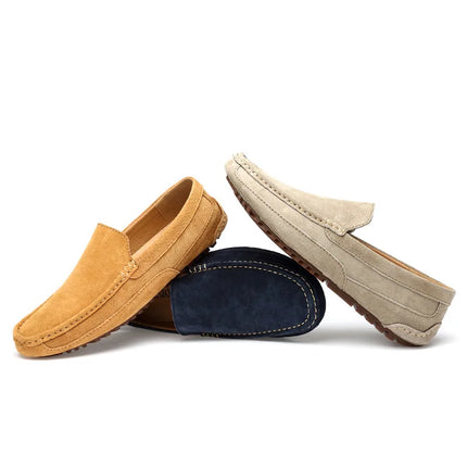 Mocassini da uomo in pelle scamosciata di lusso 2022 scarpe casual da uomo scarpe da barca fatte a mano da uomo Slipon scarpe da guida mocassini maschili Zapatos