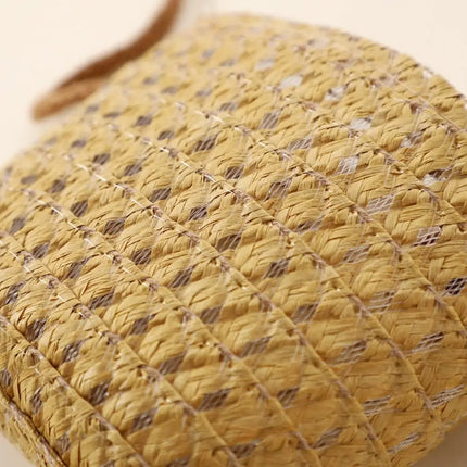 Fashionable Shell-Shaped Straw Bag, Handmade, Summer Beach Bag, Shoulder Bags for Children