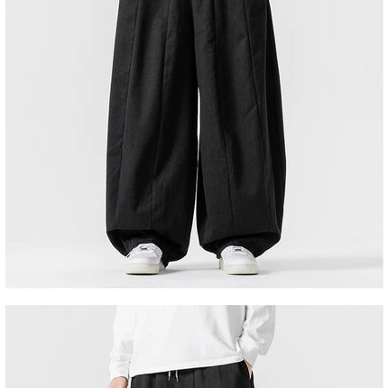 Pantaloni casual da uomo autunno stili giapponesi pantaloni lanterna da uomo caldi vintage larghi pantaloni da uomo oversize moda streetwear