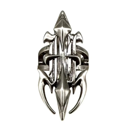 Set di Gioielli Punk Rock per Donne e Uomini, Collane e Anelli con Ciondolo a Croce Gotica, Collezione di Accessori Gioiello Audaci platinumshop