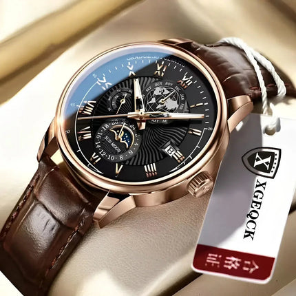 2024 Orologio da uomo alla moda Orologio da polso da uomo sportivo di lusso alla moda Orologio da uomo al quarzo con data in pelle luminosa impermeabile Orologio da uomo platinumshop