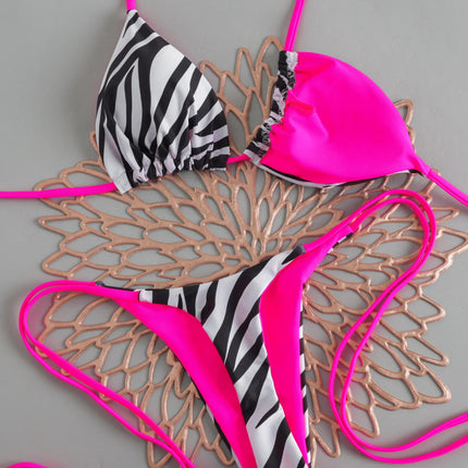Women's Sexy Micro Bikini 2026, Push-Up Swimsuit, Printed Bikini Set, Thong, Female Beachwear