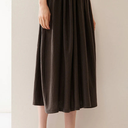 Women's Clothes High-quality Cashmere Skirts Fashionable Mulberry Silk Knitted A-line Skirts Women's High-waisted Umbrella Skirt PlatiNum