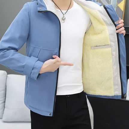 Men's Autumn/Winter Jackets New Arrived Trendy Brand Couple Jacket Men's Women's Handsome Casual Hooded Work Jacket Coat