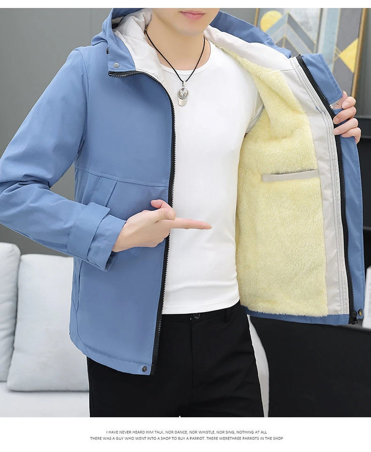 Men's Autumn/Winter Jackets New Arrived Trendy Brand Couple Jacket Men's Women's Handsome Casual Hooded Work Jacket Coat