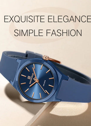 NAVIFORCE 2025 Orologi moda donna Orologio al quarzo Sport Cinturino in silicone Orologi da polso da donna Orologio semplice Regalo relogios feminino platinumshop