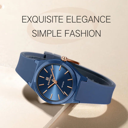 NAVIFORCE 2025 Orologi moda donna Orologio al quarzo Sport Cinturino in silicone Orologi da polso da donna Orologio semplice Regalo relogios feminino platinumshop