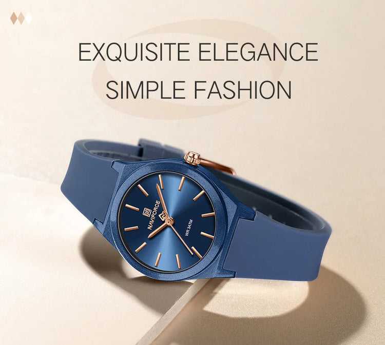 NAVIFORCE 2025 Orologi moda donna Orologio al quarzo Sport Cinturino in silicone Orologi da polso da donna Orologio semplice Regalo relogios feminino platinumshop