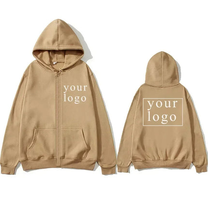 Men Women DIY Zipper cardigan hoodie 2025 New Fashion Your Own Design Brand Logo/Picture Personalized Custom Anywhere