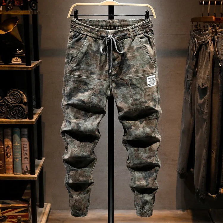 Camouflage Military Jogger Pants Men 2025 Pure Cotton Men's Spring Autumn Multi-pocket Function Cargo Pant Streetwear Trousers