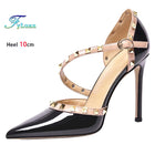 2025 Tacchi alti neri 12cm 10cm 8cm Scarpe da donna Tacchi sottili Décolleté da donna con testa a punta Scarpe da banchetto a spillo poco profonde in microfibra platinumshop