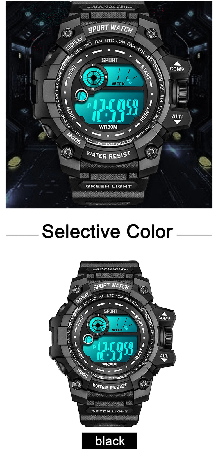 Nuovi uomini LED orologi digitali luminosi moda Sport orologi impermeabili per uomo data esercito orologio militare Relogio Masculino platinumshop