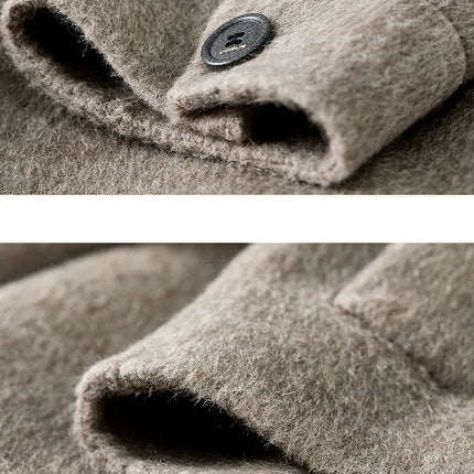 SENTUBILA 100% Wool Winter Jackets for Women Short Coats 2026 Stand Turtleneck Unlined Wool Outerwears Female Clothes W44O56626