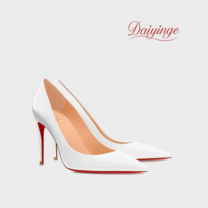 Tacchi da Donna 2026 Nuovi di Lusso Firmati di Alta Qualità con Suola Rossa, Tacchi Alti a Punta, Stiletto, Scarpe Eleganti Sexy da 12 cm