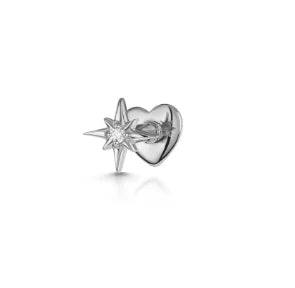AIDE Heart Round Ball Flat Helix Piercing Earring 925 Sterling Silver Ear Studs Geometric Zircon Exquisite Trinket Studs Aretes PlatiNum