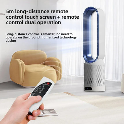 NUOVO Ventilatore Senza Pale 2026 per Purificazione dell'Aria Domestica, Circolazione Ultra Silenziosa, Ventilatore a Torre per Dormitorio