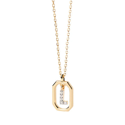 New 925 Sterling Silver Letter Necklace Personalized Charming English Alphabet Pendant Collar Birthday Gift  Exquisite Jewelry PlatiNum