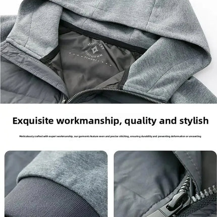 Men's Stylish Hooded Down Jacket 90% Goose Down Short Youth Coat High Quality Fashion Autumn Winter Regular Fit