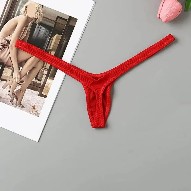 Women Thong Low-Rise G-string Mini Sexy Underwear Micro Bikini Bottom Thongs Female Panty