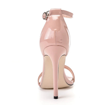 2026 spring Fashion Large Size 11cm Woman Sexy Dance Shoes Sandals Women Shoe Summer High Heels Stiletto Elegant Party Shoe PlatiNum