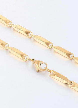 Gioielli di moda stile hip-hop con catena bizantina da uomo in acciaio inossidabile PlatiNum