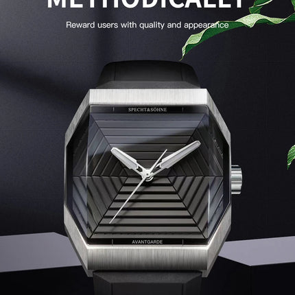 Specht & Söhne New Creative Design Square Watch For Men Sports Watches Octagon Stainless Steel 3D Sapphire Crystal Reloj Hombre