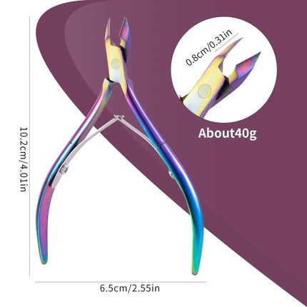 1Pcs Colorful Cuticle Nipper Clipper Dead Skin Remover Plier Clear Nail Art Tool for Home Beauty Salon Manicure Accessory