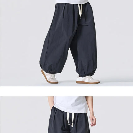 Pantaloni Estivi Leggeri e Sottili 2026 da Uomo, Oversize da Donna, Streetwear con Coulisse, Pantaloni Cargo Y2K da Uomo, Pantaloni Sportivi Larghi con Elastico in Vita