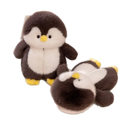 Cute Penguin Plush Slippers，Winter Warm Full-Coverage Home Slippers，Cartoon Animal-Themed, Non-Slip, Thick-Soled Women's Indoor