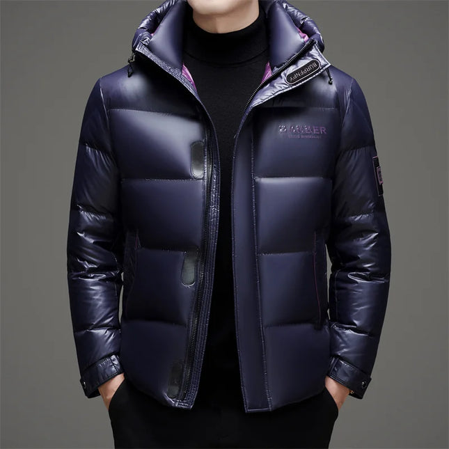New arrival winter jacket 90% white duck down jackets men,mens thicken warm parkas winter down coat,hooded parkas men L-5XL