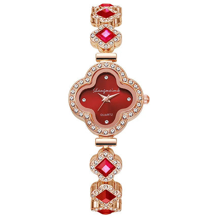LByzHan Orologio da donna vintage con diamanti e piccolo polso verde senza scatola platinumshop