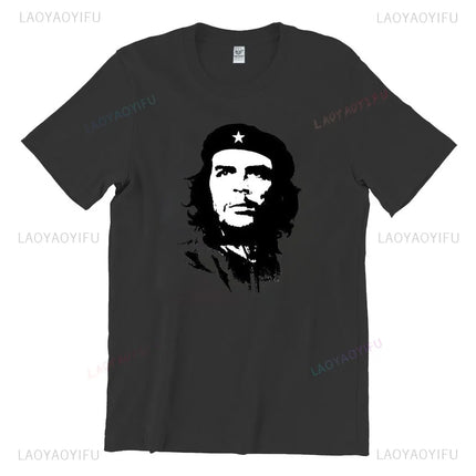 Che Guevara Shirt Rebel Cuban Shirt Guerrilla Revolution Casual Short Sleeve Men's High Quality Cotton T-Shirt