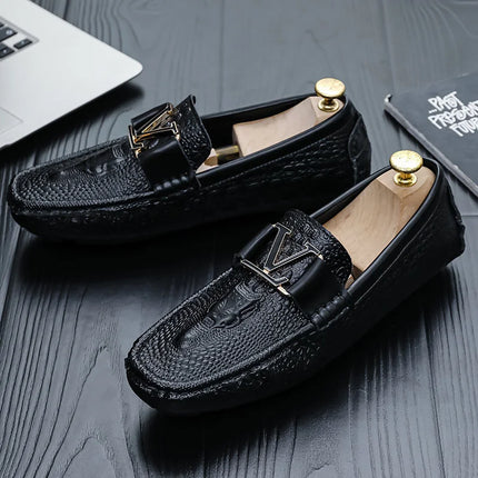 Nuove Scarpe Casual da Uomo Slip-On con Suola Morbida 2026, Stile Britannico Versatile e di Tendenza, Mocassini Comodi e Abbinabili a Tutto