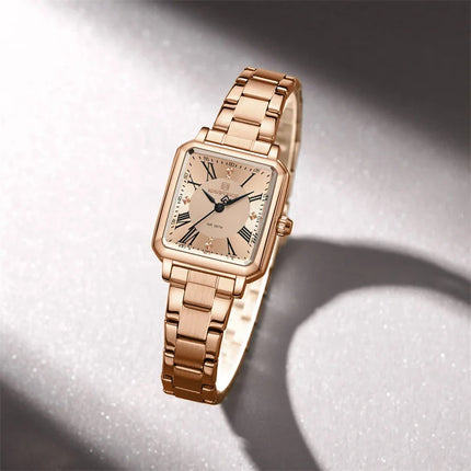 NAVIFORCE Orologio da donna alla moda per donna Orologio da polso da donna casual impermeabile al quarzo in acciaio inossidabile da regalare alla fidanzata 2025 platinumshop
