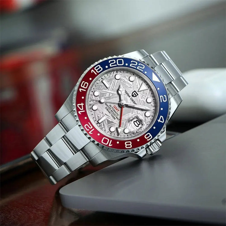 PAGANI DESIGN New GMT Men Watch Top Brand 40mm Mechanical Watch Sapphire Glass 100M Waterproof Automatic Wristwatch Reloj Hombre