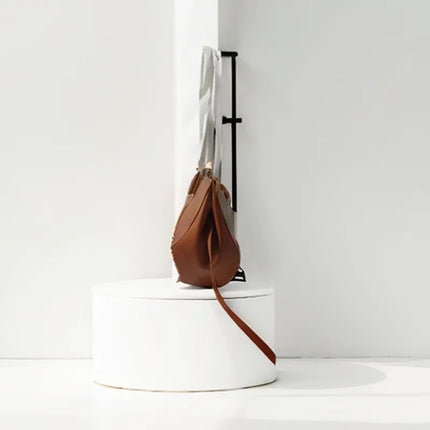 Borsa a secchiello retrò chic, ampia capacità, da indossare sotto il braccio o a spalla, design di moda senza tempo