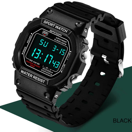 SANDA G Style LED Orologio digitale Unisex Antiurto Impermeabile Orologi sportivi Ragazzo Ragazza Cronometro Orologio elettronico a LED militare platinumshop