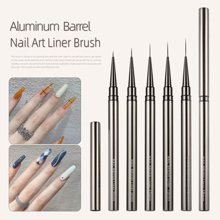 5PCS Nail Art Liner Brushes Hand Painted Brush Acrylic UV Gel Colours Paints Builder Drawing Pen DIY Manicure Design Accessories