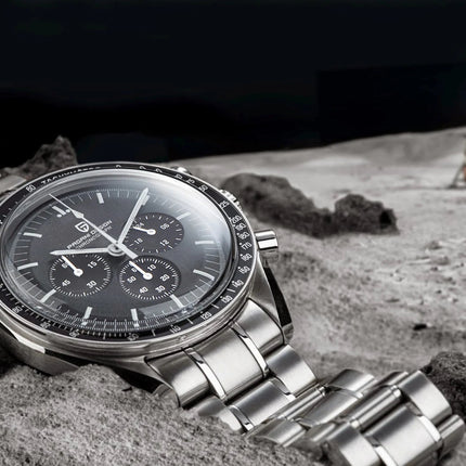 PAGANI DESIGN 500 Orologio da Uomo di Lusso con Cronografo Sportivo, Quadrante Tondo, Vetro Zaffiro AR, Movimento Giapponese, Acciaio 316L, Luminoso platinumshop