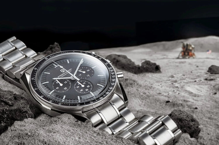 PAGANI DESIGN 500 Orologio da Uomo di Lusso con Cronografo Sportivo, Quadrante Tondo, Vetro Zaffiro AR, Movimento Giapponese, Acciaio 316L, Luminoso platinumshop