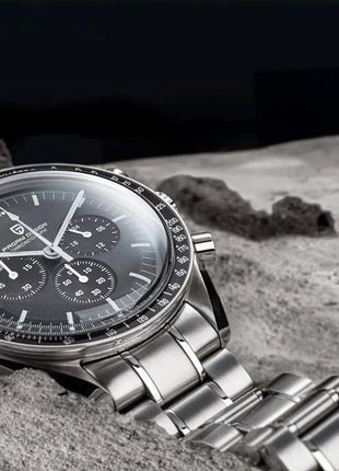 PAGANI DESIGN Nuovo Orologio da Uomo di Lusso al Quarzo con Vetro Zaffiro AR, Cronografo Sportivo Impermeabile 500 ATM, Movimento Giapponese, Luminoso, in Acciaio 316L
