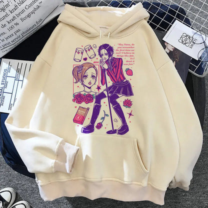 Nana hoodie anime sweater trendy modern style Y2K harajuku designer girl tracksuits printed design athleisure pattern