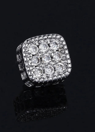 Orecchini finti Ice Out per uomo donna Forte magnete magnetico in acciaio inossidabile non penetrante Accessori per gioielli di moda Hip Hop Rock platinumshop