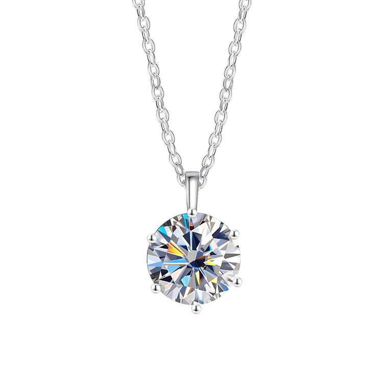 Nuova Collana in Argento Sterling 925 con Pendente in Zirconia 5A, Gioiello Raffinato per Donna, Ideale per Matrimoni, Feste e Occasioni Eleganti PlatiNum