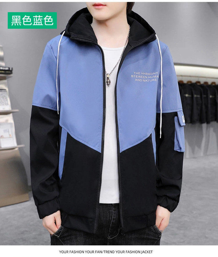 New  Autumn Winter Men's fleece Jackets Casual Warm Hooded Coats Sports Outwear Youth Tops Clothing
