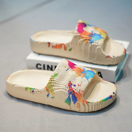 Scarpe estive da uomo Pantofole da spiaggia Scivoli antiscivolo in EVA all'aperto Moda donna Appartamenti Infradito Sandali casual Casa di lusso