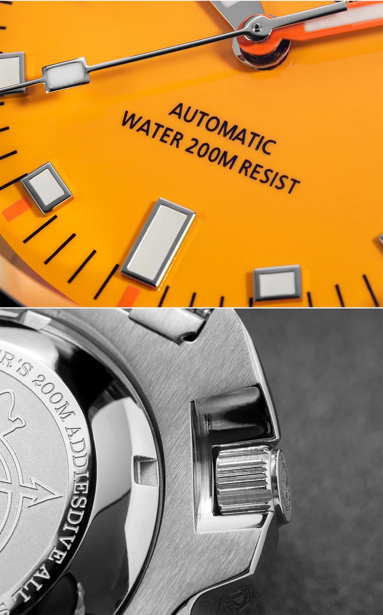 ADDIESDIVE 2025 NEW NH35A Automatic Mechanical Watches Watch For Man BGW9 Blue Luminous 20Bar Waterproof Sapphire Glass Japan