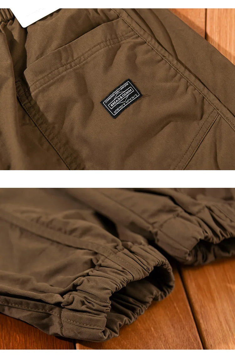 Winter New Thickened 100% Cotton Cargo Velvet Men's Winter Pants Comfortable Soft Keep Warm Retro Street Trousers  AZ640