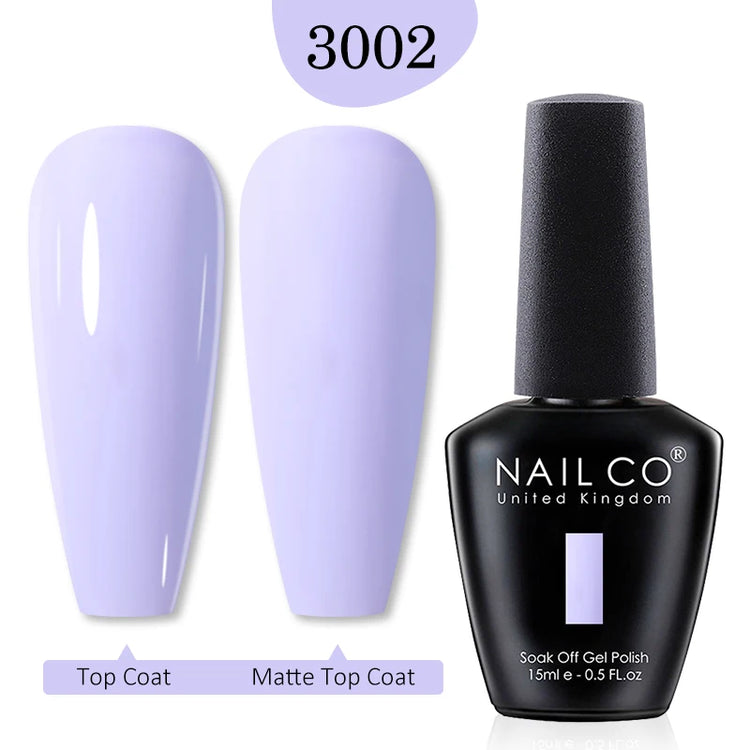 NAILCO 15ml Green Blue Series UV Nail Gel Polish Blue Colors UV&LED Gel Varnish Red Soak Off Semi Permanent LED Nail Gel Varnish