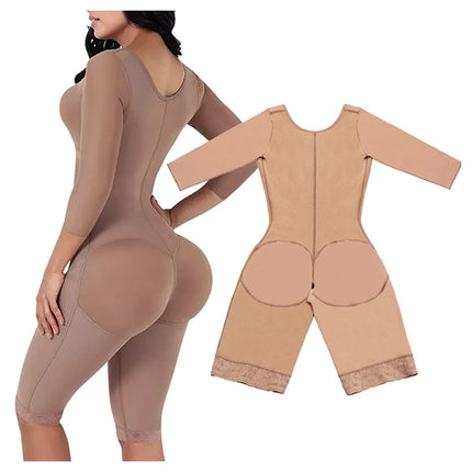 Guaine colombiane per tutto il corpo Shaper Tute ad alta compressione Postoperatorio Dopo il parto Lipo Braccio Vita più sottile Riducendo Shapewear